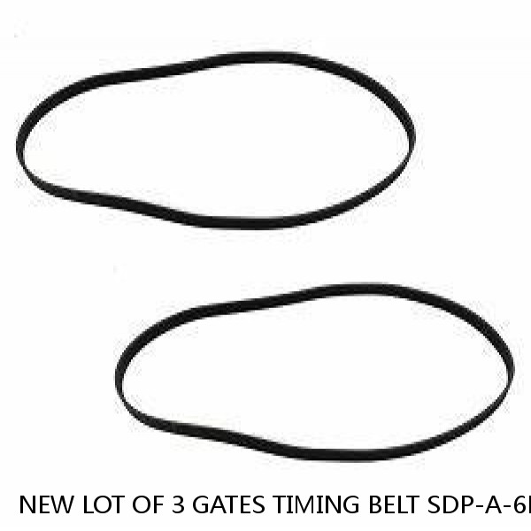 NEW LOT OF 3 GATES TIMING BELT SDP-A-6R23M099060 6MM WIDTH HTD-3M99S