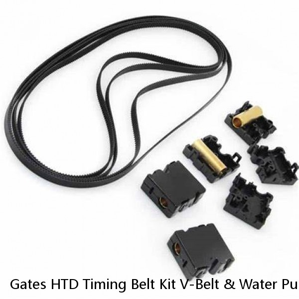 Gates HTD Timing Belt Kit V-Belt & Water Pump Fits 02-08 Hyundai Elantra Tiburon