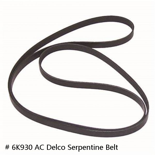 # 6K930 AC Delco Serpentine Belt #1 small image