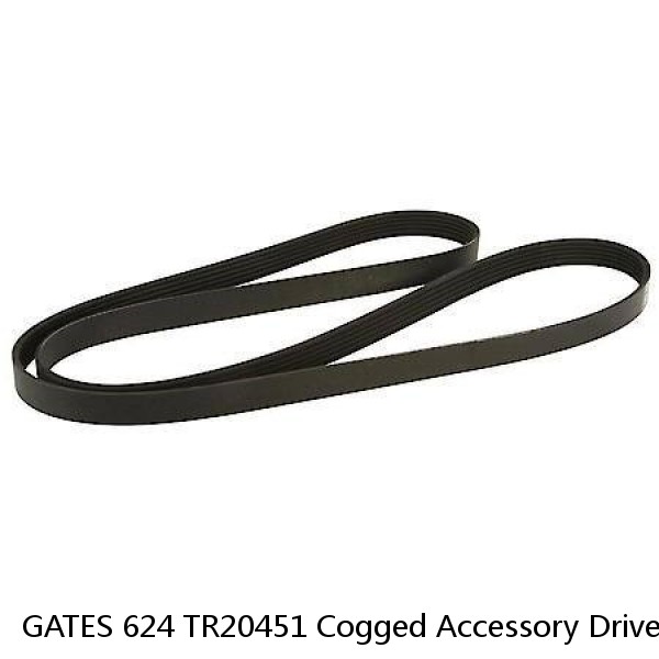GATES 624 TR20451 Cogged Accessory Drive Belt Green Stripe HD 5/8" x 45.5" Hino #1 image