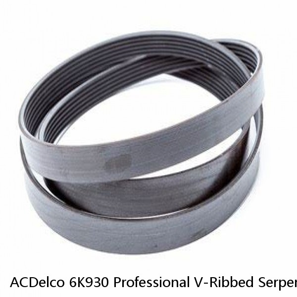 ACDelco 6K930 Professional V-Ribbed Serpentine Belt #1 image